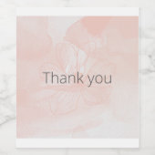 Dankeschön an das Weinlabel Weinetikett (Einzelnes Label)