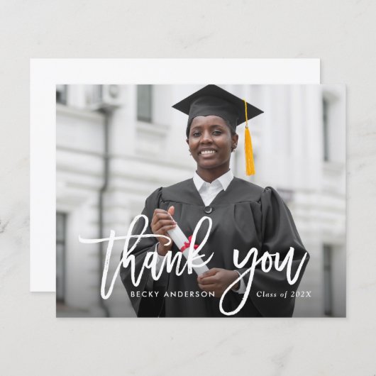 Dankeschön an den Abschluss (Vorne/Hinten)