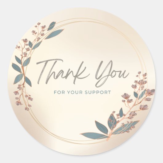 Dankeschön an den Aufkleber (Vorderseite)