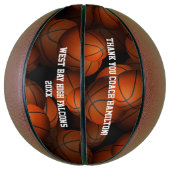 Dankeschön an den Basketballtrainer Basketball (Vertikal)