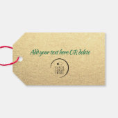 Dankeschön an den Freiwilligen, Mitarbeiter Geschenkanhänger (Rückseite Horizontal)