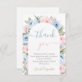 Dankeschön an den Gender-Bericht Mitteilungskarte (Vorne/Hinten)