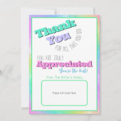 Dankeschön an den Karteninhaber Einladung (Vorderseite)