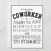 Dankeschön an den Kollegen. Danke für sein Geschen Karte (Vorderseite)