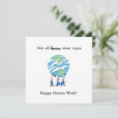 Dankeschön an den Krankenpfleger Karte (Stehend Vorderseite)