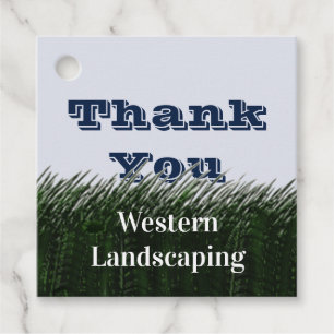 Dankeschön an den Kunden Grün Gras Geschenkanhänger