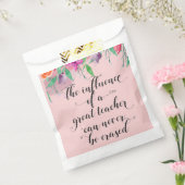 Dankeschön an den Lehrer Danke, blühendes Rosa Geschenktütchen (Versiegelt)