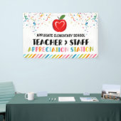 Dankeschön an den Lehrer der Wertungsstation Banner (Messeveranstaltung)