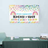 Dankeschön an den Lehrer der Wertungsstation Banner (Messeveranstaltung)