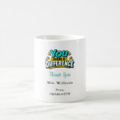 Dankeschön an den Lehrer Kaffeetasse (Mittel)