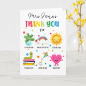 Dankeschön an den LehrerIn Abschluss Karte (Gelbe Blume)