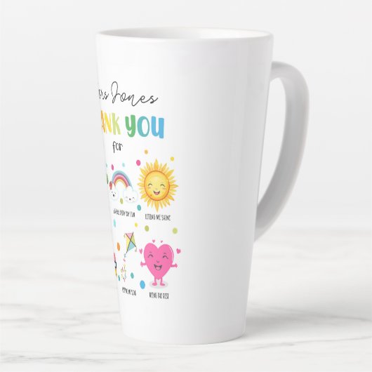 Dankeschön an den LehrerIn Abschluss Milchtasse (Rechte Ecke)