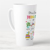 Dankeschön an den LehrerIn Abschluss Milchtasse (Linke Ecke)