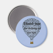 Dankeschön an den Mitarbeiter Magnet (Vorderseite/Rückseite)