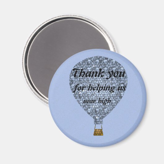 Dankeschön an den Mitarbeiter Magnet (Vorderseite/Rückseite)