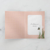 Dankeschön an den Schmetterling auf der Puff-Blume Dankeskarte (Innenseite)