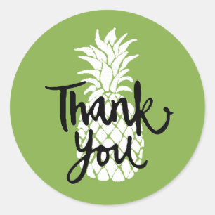 Dankeschön an die Ananas Runder Aufkleber