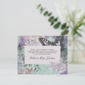 Dankeschön an die Creative Butterfly-Beerdigung Dankeskarte (Stehend Vorderseite)