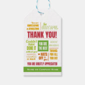 Dankeschön an die Geschäftsleute Geschenkanhänger (Vorderseite)