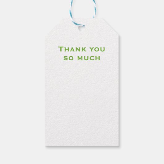 Dankeschön an die Geschäftsleute Geschenkanhänger (Rückseite)