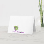 Dankeschön an die Grußkarte Dankeskarte (Rückseite)