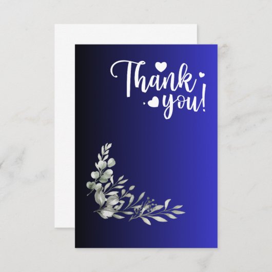 Dankeschön an die Grußkarte Dankeskarte (Vorne/Hinten)