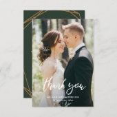 Dankeschön an die handgeschriebene Pinseltypografi Dankeskarte (Vorne/Hinten)