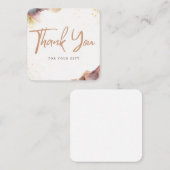 Dankeschön an die Karte (Vorne/Hinten)