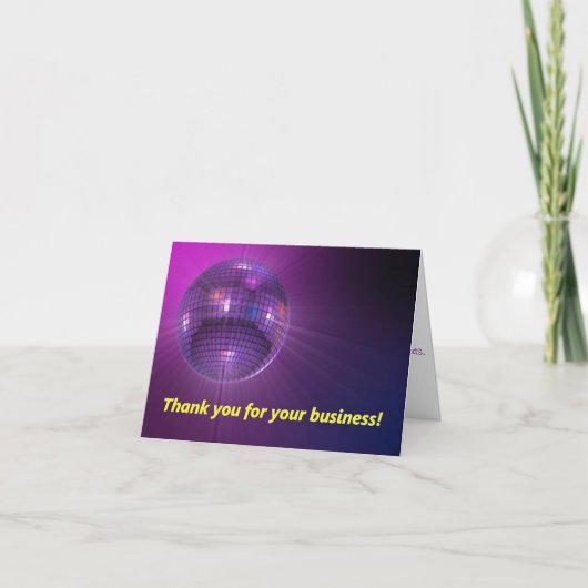 Dankeschön an die Karte (Vorderseite)