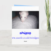 Dankeschön an die Karte (Rückseite)