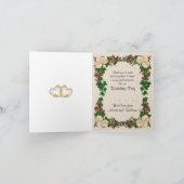 Dankeschön an die Karte für den Blumenrahmen (Innenseite)