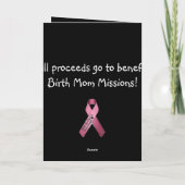 Dankeschön an die Karte von Adoptiveltern (Rückseite)