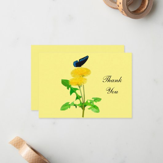 Dankeschön an die Karten (Vorderseite/Rückseite Beispiel)