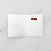 Dankeschön an die Karten - Christlich- Rote Textur (Innenseite)