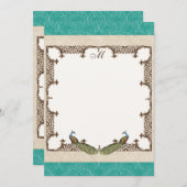 Dankeschön an die Karten - Vintag Pfau & Etchings (Vorne/Hinten)