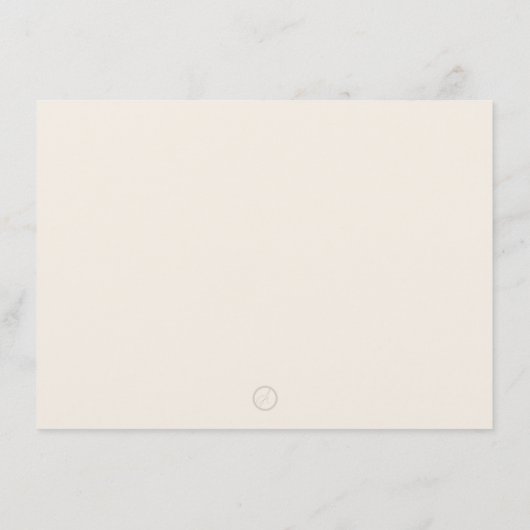 Dankeschön an die Kartennotiz Tan Beige Carnation  Dankeskarte (Rückseite)