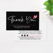 Dankeschön an die Kunden-Rabattkarte für Skript & (Schreibtisch)