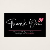 Dankeschön an die Kunden-Rabattkarte für Skript & (Vorderseite)