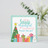 Dankeschön an die Lehrer! Einladung (Stehend Vorderseite)