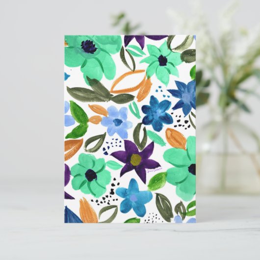 Dankeschön an die Morgenminze / Karte (Stehend Vorderseite)