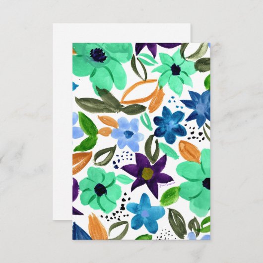 Dankeschön an die Morgenminze / Karte (Vorne/Hinten)