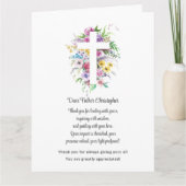 Dankeschön an die Pastor-Wertschätzung Dankeskarte (Vorderseite)