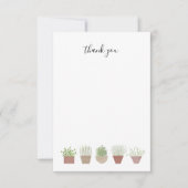 Dankeschön an die Pflanze Dankeskarte (Vorderseite)