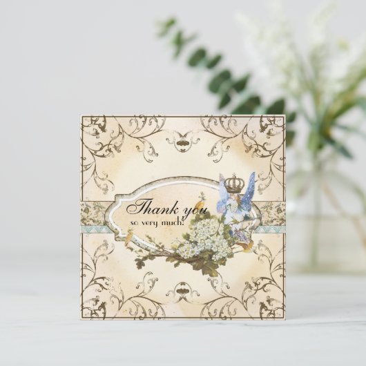 Dankeschön an die Prinzessin der verzauberten Fee Dankeskarte (Stehend Vorderseite)