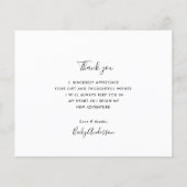 Dankeschön an die Script-Abschluss-Karte (Rückseite)