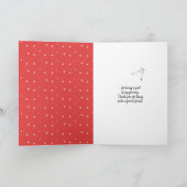 Dankeschön an die weiße Leuchte Karte (Innenseite)