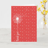 Dankeschön an die weiße Leuchte Karte (Gelbe Blume)