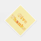 Dankeschön an Erntedank Paper Napkins Serviette (Ecke)