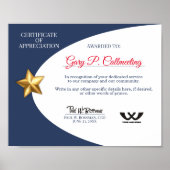 Dankeschön an Freiwilligenmitarbeiter Poster (Vorne)