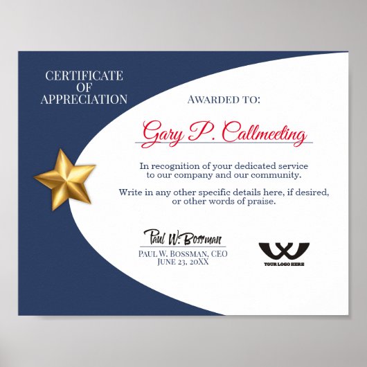 Dankeschön an Freiwilligenmitarbeiter Poster (Vorne)